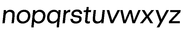 GTStandard LRegularOblique Font LOWERCASE
