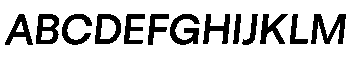 GTStandard LSemiboldOblique Font UPPERCASE