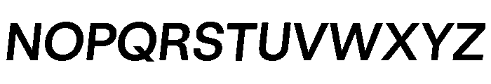 GTStandard LSemiboldOblique Font UPPERCASE
