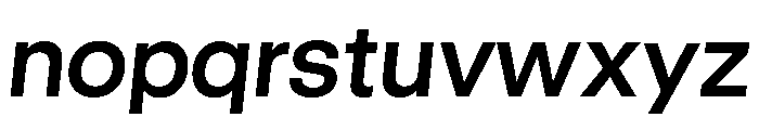 GTStandard LSemiboldOblique Font LOWERCASE