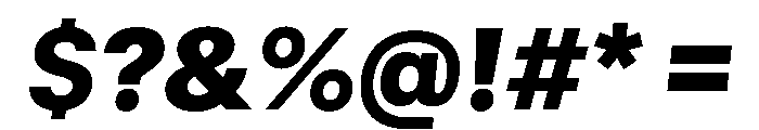 GTStandard MBlackOblique Font OTHER CHARS