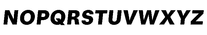 GTStandard MBlackOblique Font UPPERCASE