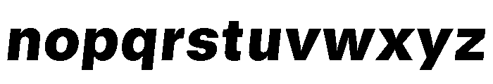 GTStandard MBlackOblique Font LOWERCASE
