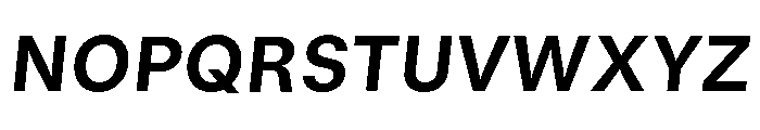 GTStandard MBoldOblique 2 Font UPPERCASE