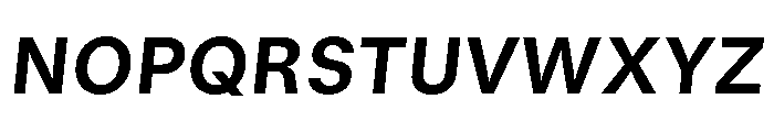 GTStandard MBoldOblique Font UPPERCASE