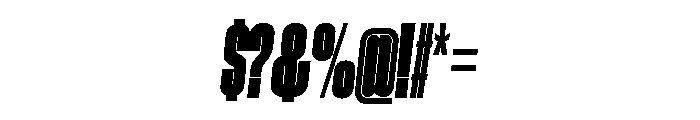 GTStandard MCompressedBlackOblique Font OTHER CHARS