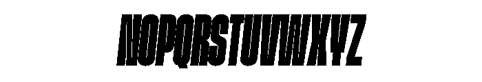 GTStandard MCompressedBlackOblique Font UPPERCASE