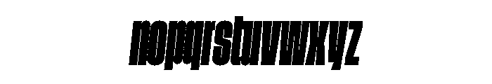 GTStandard MCompressedBlackOblique Font LOWERCASE