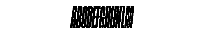 GTStandard MCompressedBoldOblique 2 Font UPPERCASE