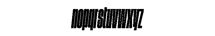 GTStandard MCompressedBoldOblique 2 Font LOWERCASE
