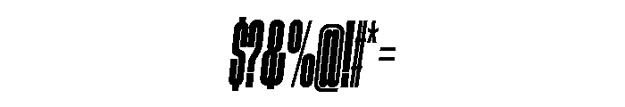 GTStandard MCompressedBoldOblique Font OTHER CHARS