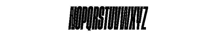 GTStandard MCompressedBoldOblique Font UPPERCASE