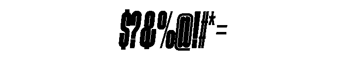 GTStandard MCompressedHeavyOblique 2 Font OTHER CHARS