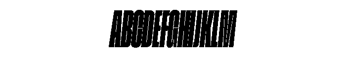 GTStandard MCompressedHeavyOblique 2 Font UPPERCASE