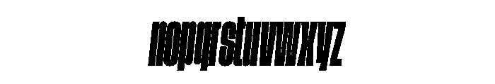 GTStandard MCompressedHeavyOblique Font LOWERCASE