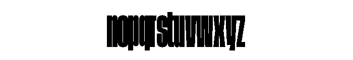GTStandard MCompressedHeavy Font LOWERCASE