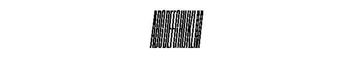 GTStandard MCompressedLightOblique Font UPPERCASE