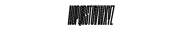 GTStandard MCompressedMediumOblique 2 Font UPPERCASE