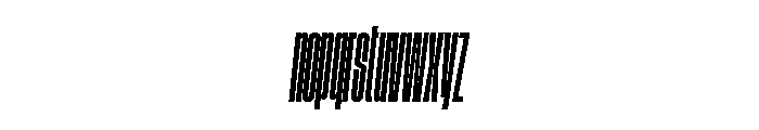 GTStandard MCompressedMediumOblique 2 Font LOWERCASE