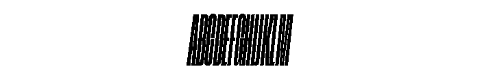 GTStandard MCompressedMediumOblique Font UPPERCASE