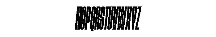 GTStandard MCompressedSemiboldOblique 2 Font UPPERCASE