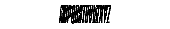 GTStandard MCompressedSemiboldOblique Font UPPERCASE