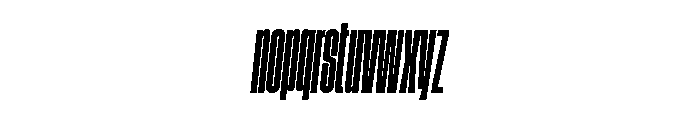 GTStandard MCompressedSemiboldOblique Font LOWERCASE