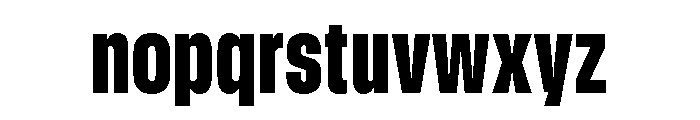 GTStandard MCondensedBlack 2 Font LOWERCASE