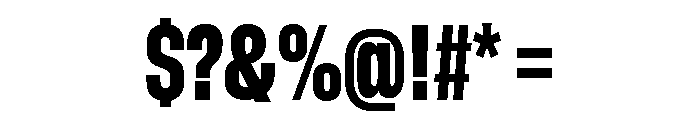GTStandard MCondensedBlack Font OTHER CHARS
