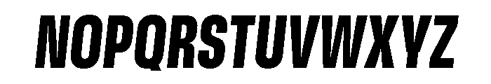 GTStandard MCondensedBlackOblique Font UPPERCASE