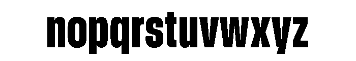 GTStandard MCondensedBlack Font LOWERCASE