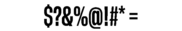 GTStandard MCondensedBold Font OTHER CHARS