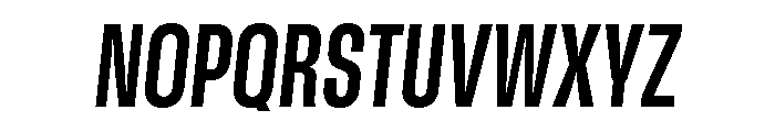 GTStandard MCondensedBoldOblique 2 Font UPPERCASE