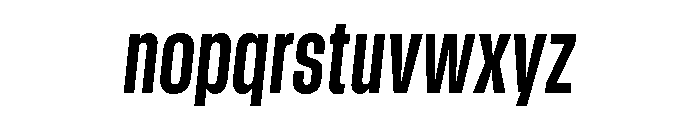 GTStandard MCondensedBoldOblique 2 Font LOWERCASE