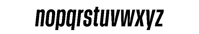 GTStandard MCondensedBoldOblique Font LOWERCASE