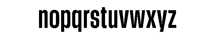 GTStandard MCondensedBold Font LOWERCASE