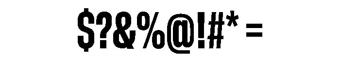 GTStandard MCondensedHeavy Font OTHER CHARS