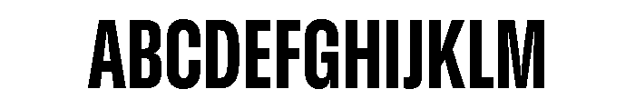 GTStandard MCondensedHeavy Font UPPERCASE