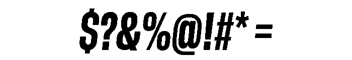 GTStandard MCondensedHeavyOblique 2 Font OTHER CHARS