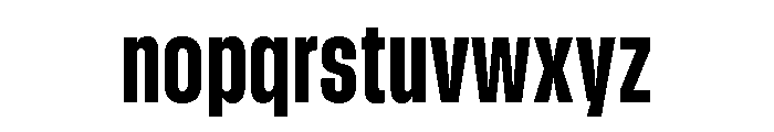 GTStandard MCondensedHeavy Font LOWERCASE