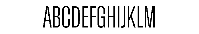 GTStandard MCondensedLight Font UPPERCASE