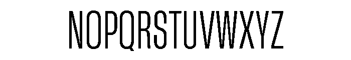 GTStandard MCondensedLight Font UPPERCASE