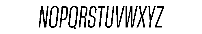 GTStandard MCondensedLightOblique 2 Font UPPERCASE