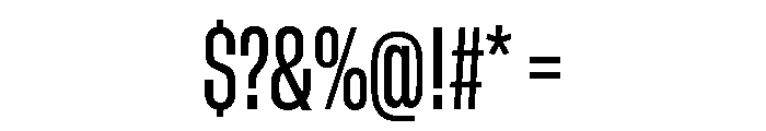 GTStandard MCondensedMedium 2 Font OTHER CHARS