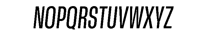 GTStandard MCondensedMediumOblique Font UPPERCASE