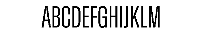 GTStandard MCondensedRegular Font UPPERCASE