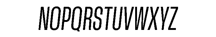 GTStandard MCondensedRegularOblique 2 Font UPPERCASE