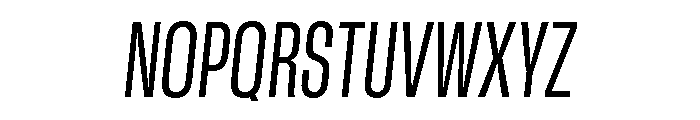 GTStandard MCondensedRegularOblique Font UPPERCASE