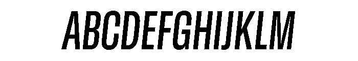 GTStandard MCondensedSemiboldOblique 2 Font UPPERCASE