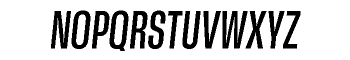 GTStandard MCondensedSemiboldOblique Font UPPERCASE